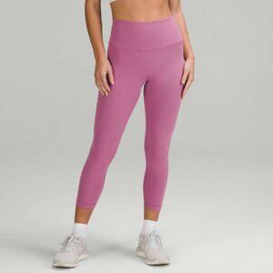 lululemon Wunder Train High-Rise Crop 23" Velvet Dust Size 8